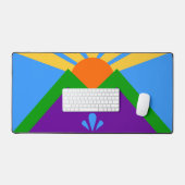 Desk Mat met vlag van Manitou Springs, Verenigde S (Keyboard & Muis)