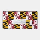Desk Mat met vlag van Maryland, Verenigde Staten (Keyboard & Muis)