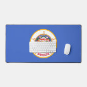 Desk Mat met vlag van Minnesota, Verenigde Staten (Keyboard & Muis)