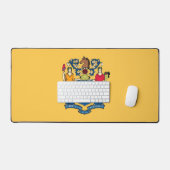 Desk Mat met vlag van New Jersey, Verenigde Staten (Keyboard & Muis)