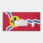 Desk Mat met vlag van St. Louis, Verenigde Staten (Keyboard & Muis)