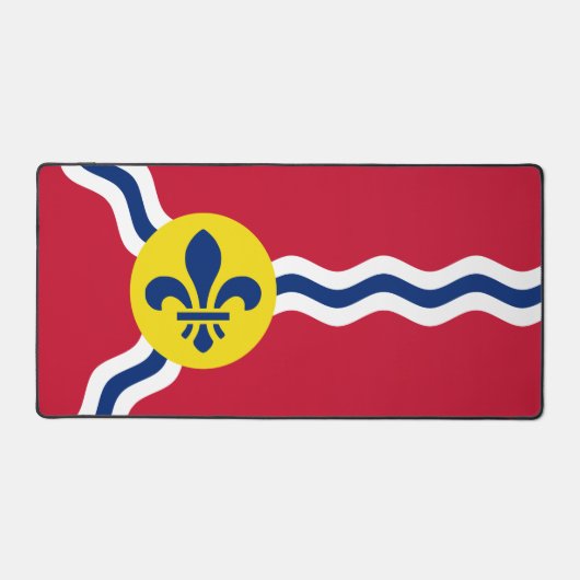 Desk Mat met vlag van St. Louis, Verenigde Staten (Voorkant)