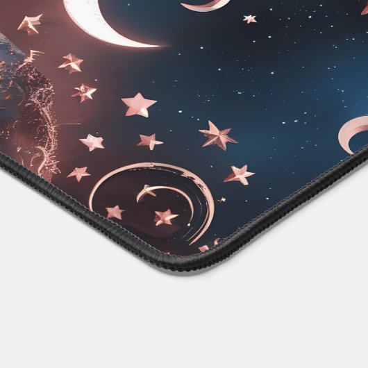 Desk Mat - Rose Gold Celestial Moon (Hoek)