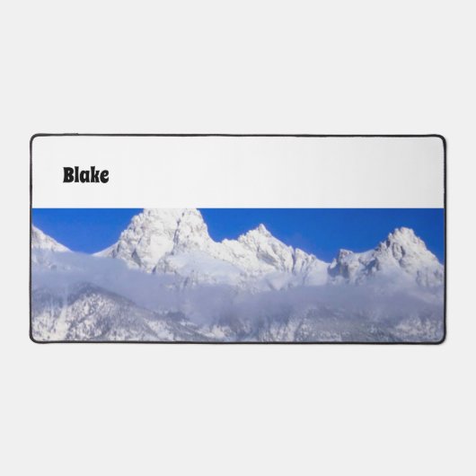 Desk Mat Snow Cold Mountains Nature (Voorkant)