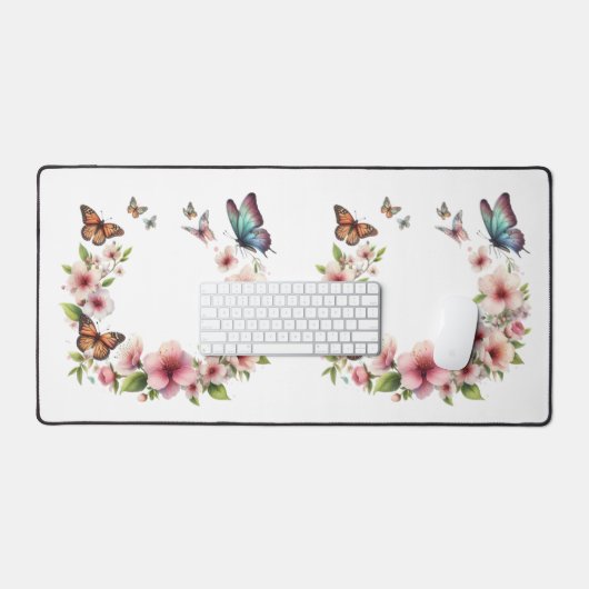 Desk Mat-Spring Floral Desk Pad (Keyboard & Muis)