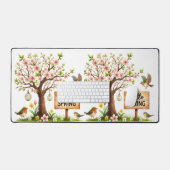 Desk Mat-Spring Floral Desk Pad (Keyboard & Muis)