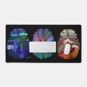 Desk Mat with Brain Art (Keyboard & Muis)