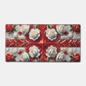 Desk Mat with colors of flag of England, UK (Voorkant)