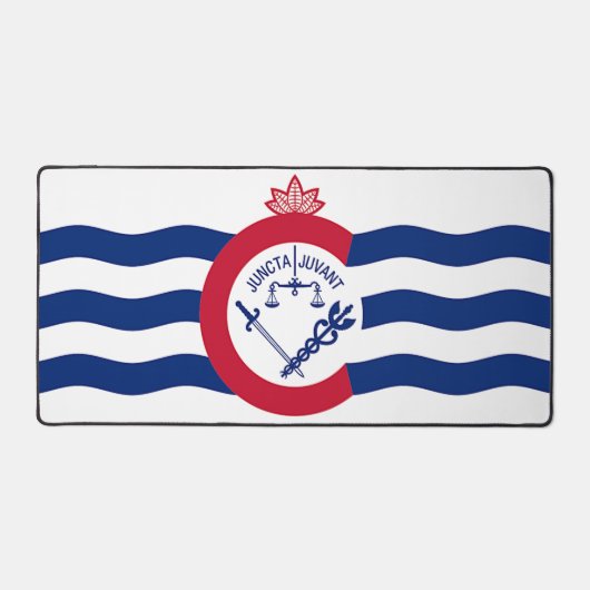 Desk Mat with flag of Cincinnati, USA (Voorkant)