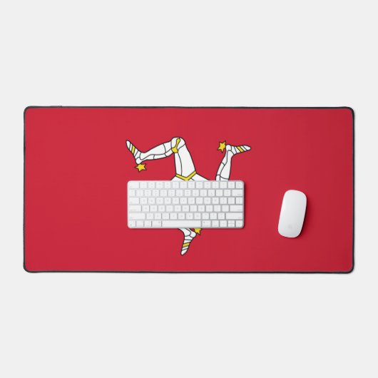 Desk Mat with flag of Isle of Man, UK (Keyboard & Muis)