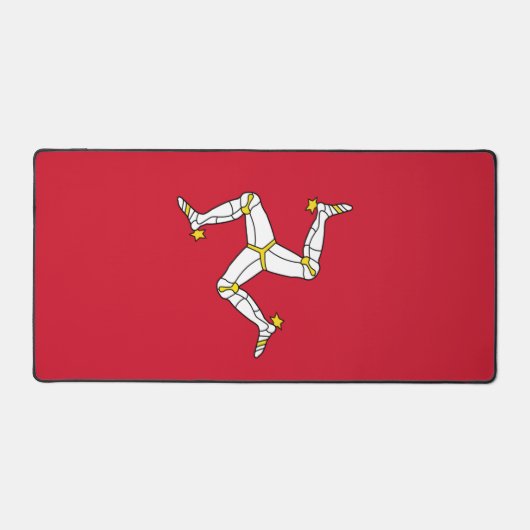 Desk Mat with flag of Isle of Man, UK (Voorkant)