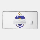 Desk Mat with flag of Massachusetts USA (Keyboard & Muis)