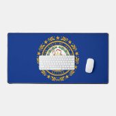 Desk Mat with flag of New Hampshire, USA (Keyboard & Muis)