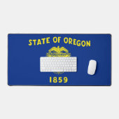 Desk Mat with flag of Oregon State, USA (Keyboard & Muis)