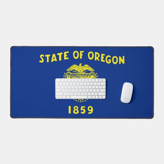 Desk Mat with flag of Oregon State, USA (Keyboard & Muis)