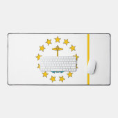Desk Mat with flag of Rhode Island, USA (Keyboard & Muis)