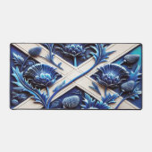 Desk Mat with flag of Scottish Thistles (Voorkant)
