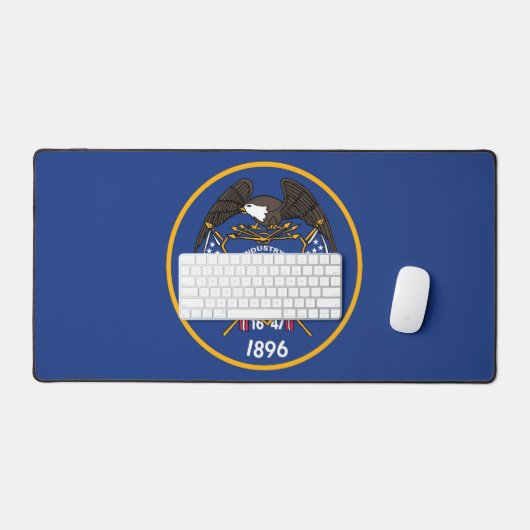 Desk Mat with flag of Utah State, USA (Keyboard & Muis)