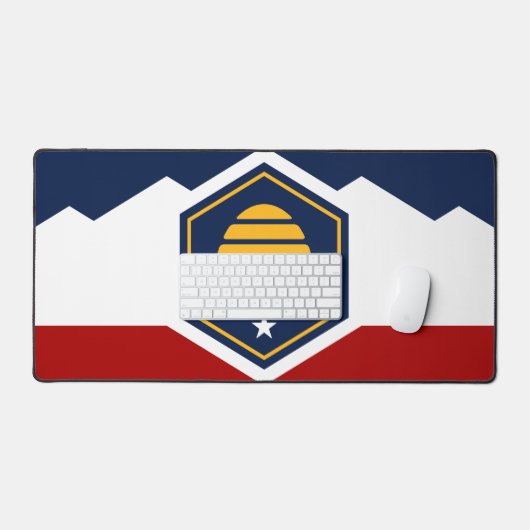 Desk Mat with flag of Utah, USA (Keyboard & Muis)