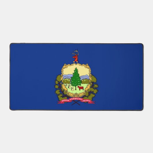 Desk Mat with flag of Vermont, USA (Voorkant)