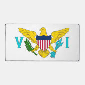 Desk Mat with flag of Virgin Islands, USA (Voorkant)