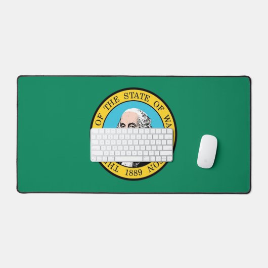 Desk Mat with flag of Washington State (Keyboard & Muis)