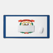 Desk Mat with flag of West Virginia State (Keyboard & Muis)