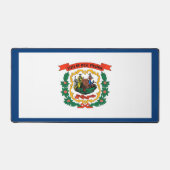 Desk Mat with flag of West Virginia State (Voorkant)