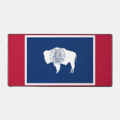 Desk Mat with flag of Wyoming State (Voorkant)