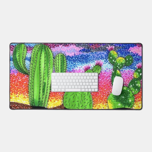 Desk Mat - Woestijnzonsondergang (Keyboard & Muis)