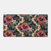 Desk Matt met Hibiscus Floral Design Bureaumat (Voorkant)