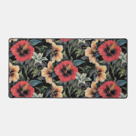 Desk Matt met Hibiscus Floral Design Bureaumat