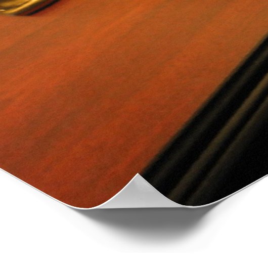 Desk met bijbel poster (Hoek)