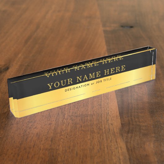 Desk Naam Bord voor Kantoor Naambordje (Zijkant)