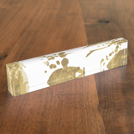 Desk Naambordje (Zijkant)