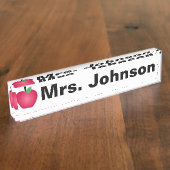 Desk-naamplaat voor leraar naambordje (Zijkant)