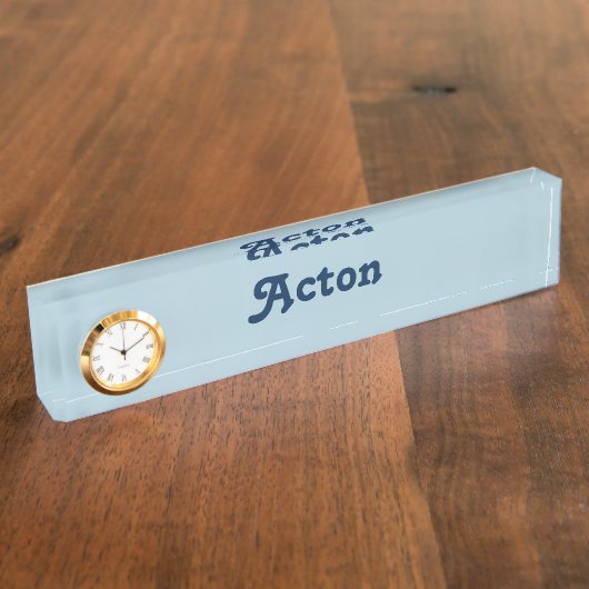 Desk Name Bord Acton Naambordje (Zijkant)