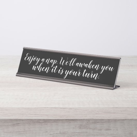 Desk Name Bord Bureau Naambordje (Voorkant)