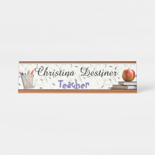  Desk Name Bord Bureau Naambordje (Voorkant)