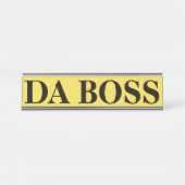 Desk Name Bord DA BOSS Bureau Naambordje (Voorkant)