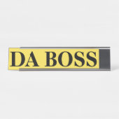 Desk Name Bord DA BOSS Bureau Naambordje (Voorkant)