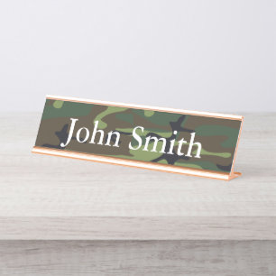 Desk Name Bord, Standard (2 x 8 inch), Silver Bureau Naambordje