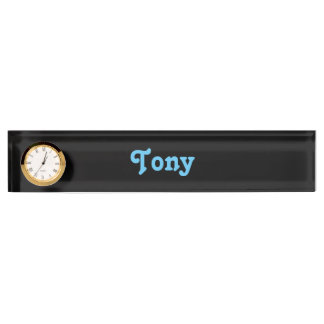 Desk Name Bord Tony Naambordje