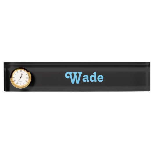 Desk Name Bord Wade Naambordje (Voorkant)