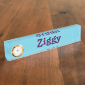 Desk Name Bord Ziggy Naambordje (Zijkant)