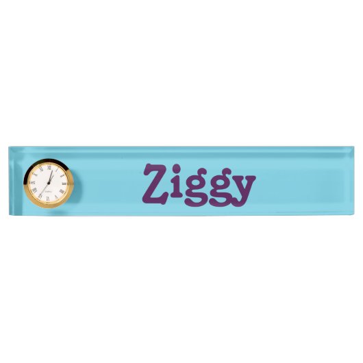 Desk Name Bord Ziggy Naambordje (Voorkant)
