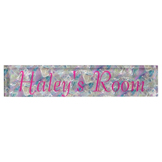 Desk Name plate - HAMbyWhiteGlove - Kristalontwerp Naambordje (Voorkant)