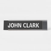 DESK NAME PLATE SIMPLE BASIC CUSTOM BUREAU NAAMBORDJE (Voorkant)