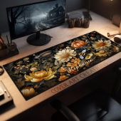 Desk pad, hommels en wilde bloemen gepersonaliseer bureaumat