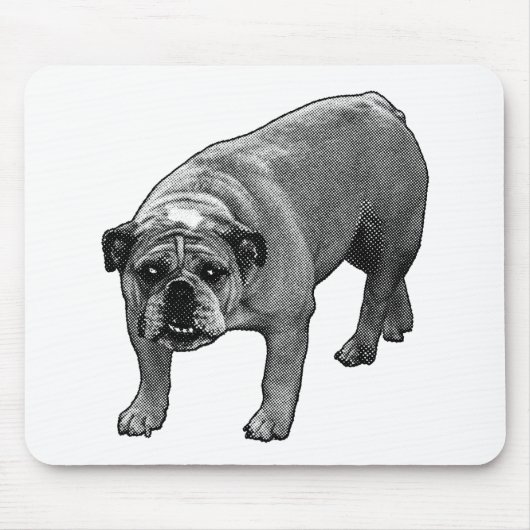 Desk Snow Stippen Muismat (Voorkant)